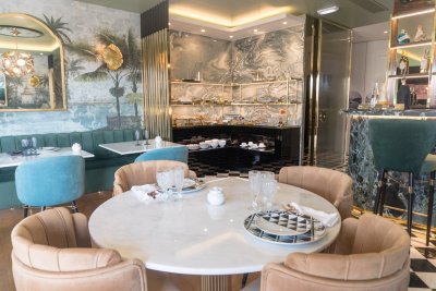 Terrazzo is terug en domineert het luxe interieur